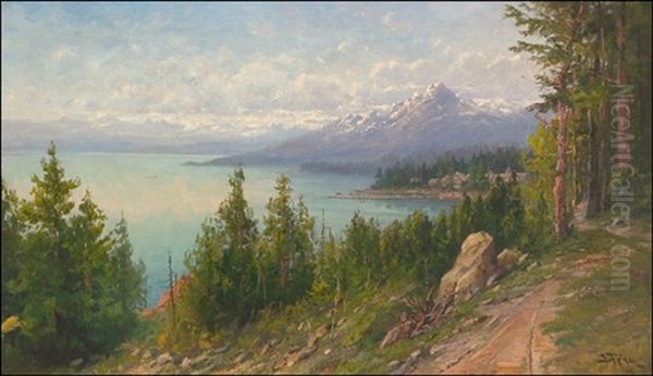 Lake Tahoe Oil Painting by John Fery