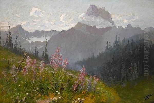 Mt. Wilbur, Glacier National Park Oil Painting by John Fery