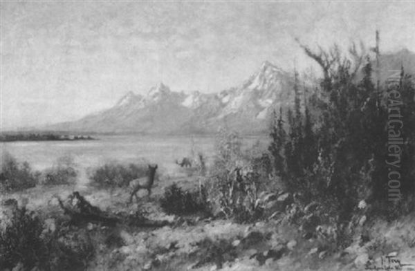 Jackson Lake Wyoming Oil Painting by John Fery