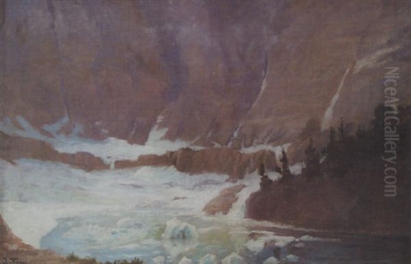 Iceberg Lake Oil Painting by John Fery