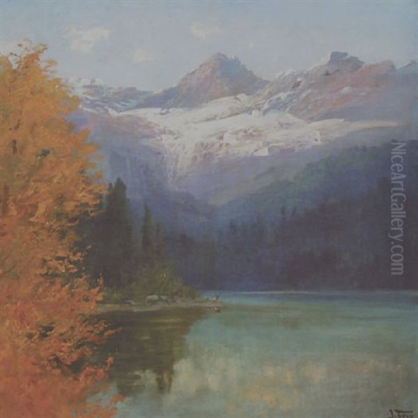 Avalanche Lake Oil Painting by John Fery