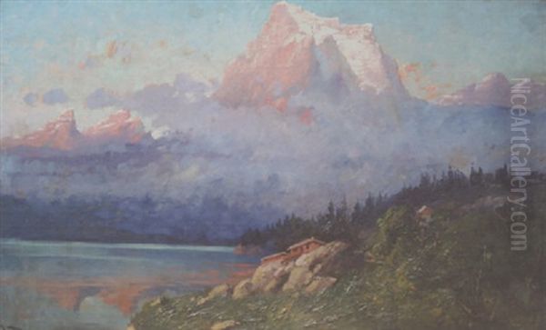 Lake Mcdonald Oil Painting by John Fery