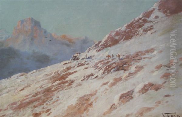 Gunsight Pass Oil Painting by John Fery