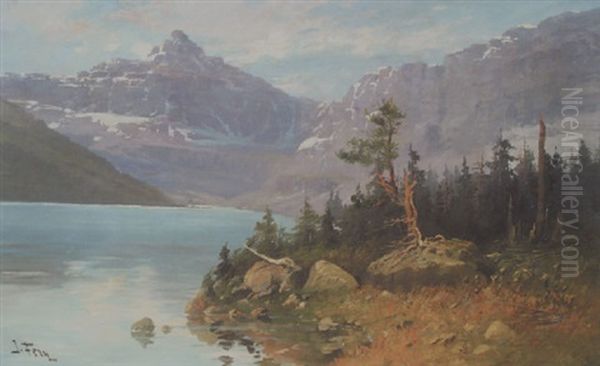 Trail To Two Medicine Lake Oil Painting by John Fery