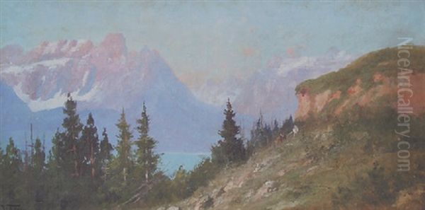 Little Chief Mountain Oil Painting by John Fery