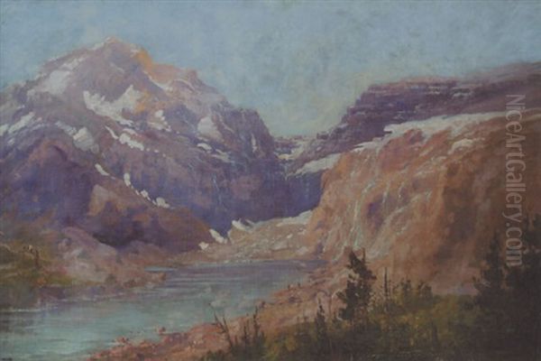 Gunsight Lake Oil Painting by John Fery