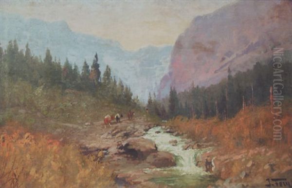 Trail To Cracker Lake Oil Painting by John Fery