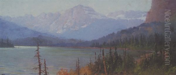 Lake Mcdonald Oil Painting by John Fery