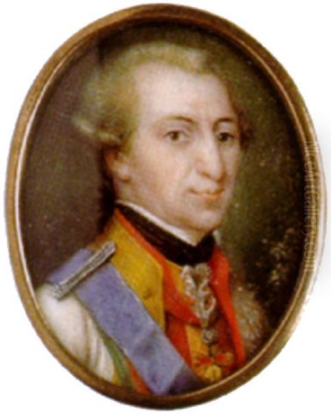 Bildnis Von Hercules Iii, Rainaldo Von Modena, In Uniform Mit Blauer Scharpe Oil Painting by Bianca Festa