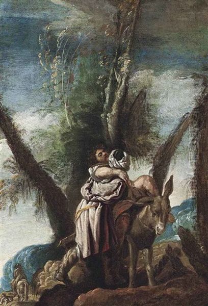 The Good Samaritan Oil Painting by Domenico Feti