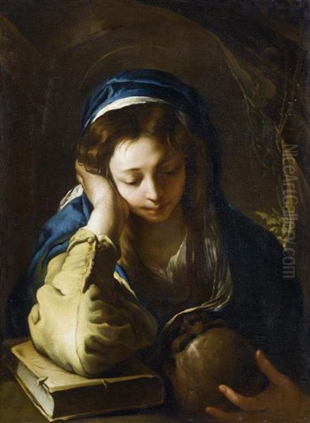 Bussende Maria Magdalena Oil Painting by Domenico Feti