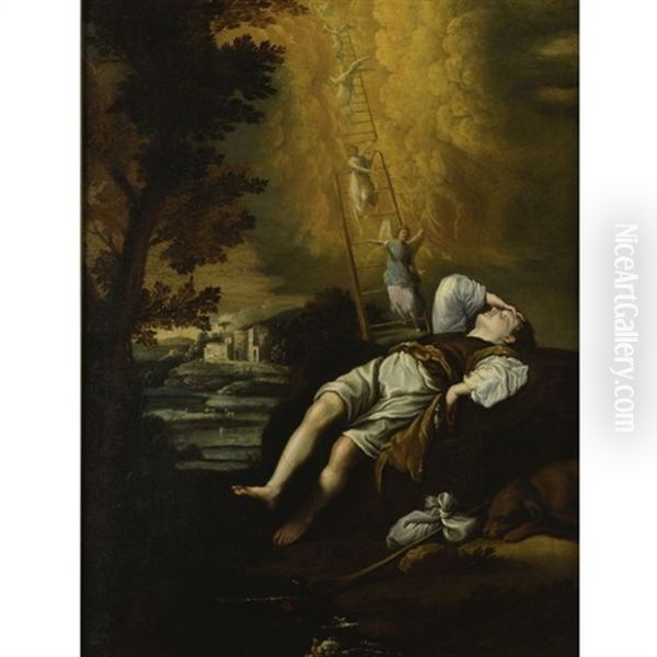 Jacob's Dream Oil Painting by Domenico Feti