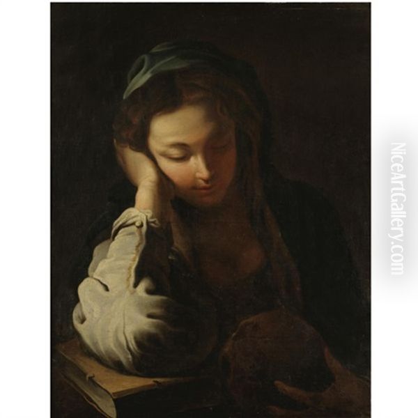 The Penitent Magdalen Oil Painting by Domenico Feti