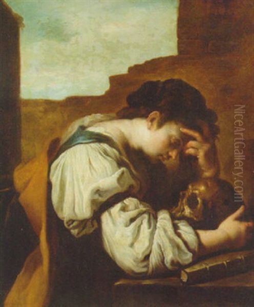 The Penitent Magdalen Oil Painting by Domenico Feti