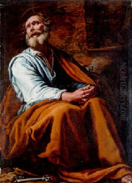 Saint Peter Penitent by Domenico Feti