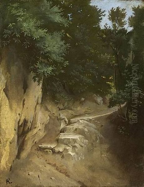 Mondschein Oil Painting by Anselm Friedrich Feuerbach