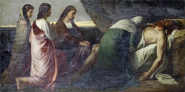 The Lamentation Of Christ Oil Painting by Anselm Friedrich Feuerbach