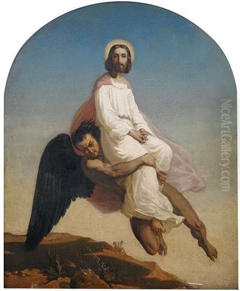 Die Versuchung Christi Oil Painting by Anselm Friedrich Feuerbach