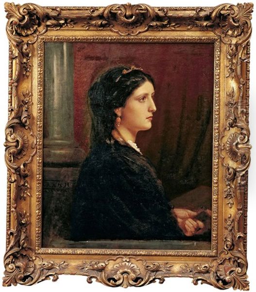 Brustbild Einer Romerin Oil Painting by Anselm Friedrich Feuerbach