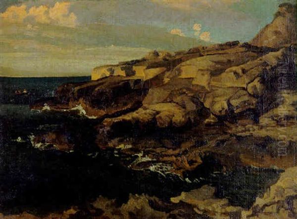 Kustenlandschaft In Suditalien by Anselm Friedrich Feuerbach