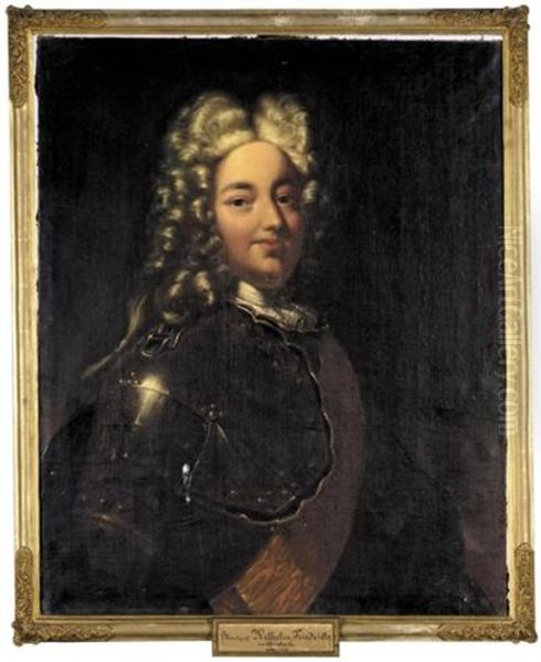 Portrait Of Markgrave Wilhelm Friedrich Of Brandenburg-ansbach Oil Painting by Johann Peter Feuerlein