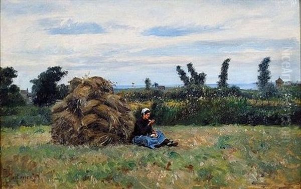 La Mi-journee Oil Painting by Jacques Eugene Feyen