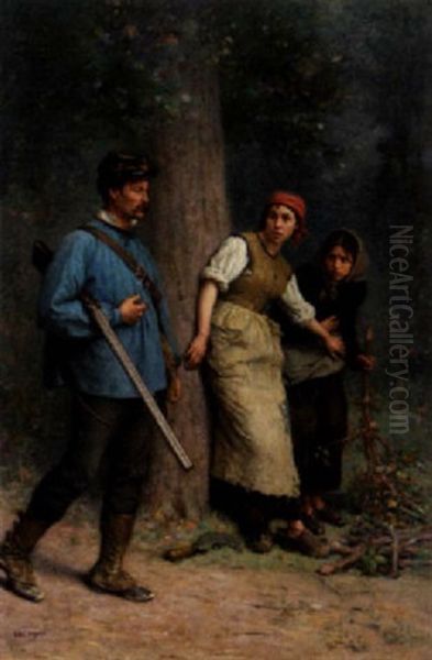 Le Garde-chasse Oil Painting by Jacques Eugene Feyen