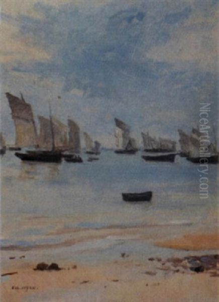 Marine Oil Painting by Jacques Eugene Feyen