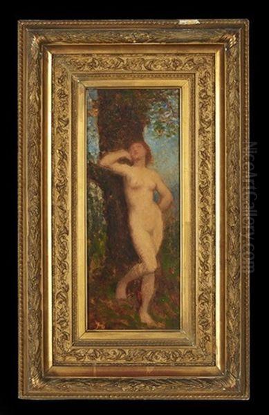 Nude Under A Tree Oil Painting by Francois Nicolas Augustin Feyen-Perrin