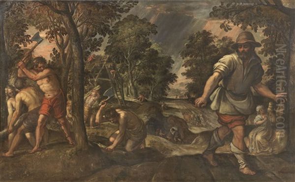 Allegoria Dell'agricoltura Oil Painting by Paolo Fiammingo