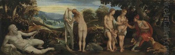 The Judgment Of Paris Oil Painting by Paolo Fiammingo