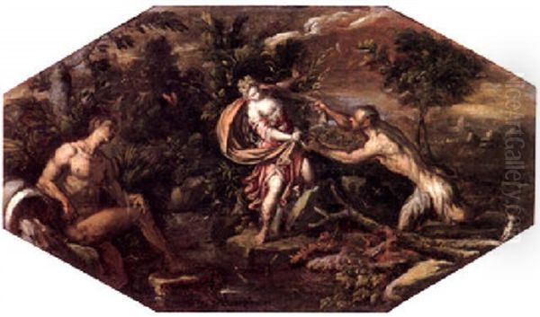 Pan And Syrinx Oil Painting by Paolo Fiammingo