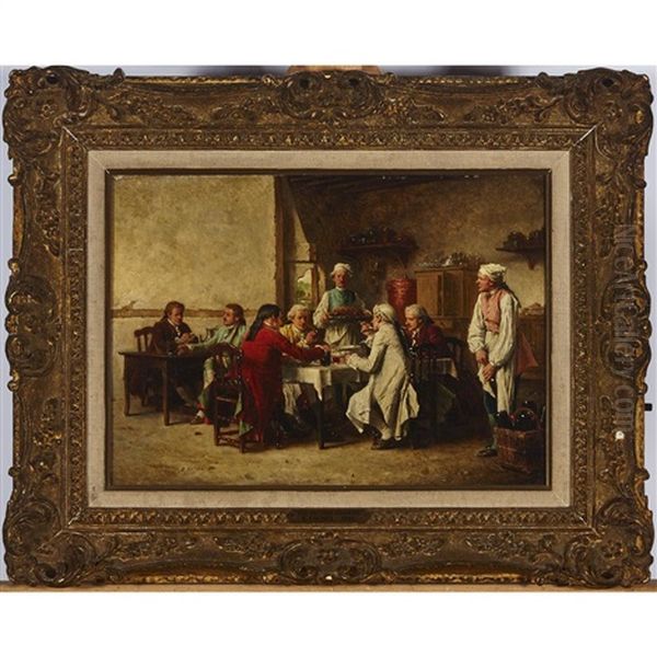 The Second Course Oil Painting by Benjamin Eugene Fichel