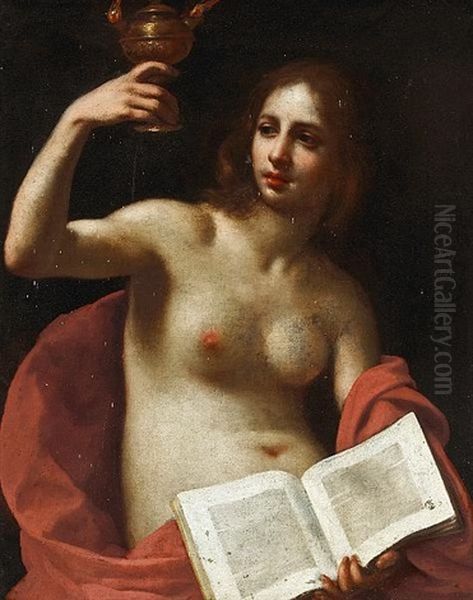 A Sibyl Oil Painting by Felice Ficherelli