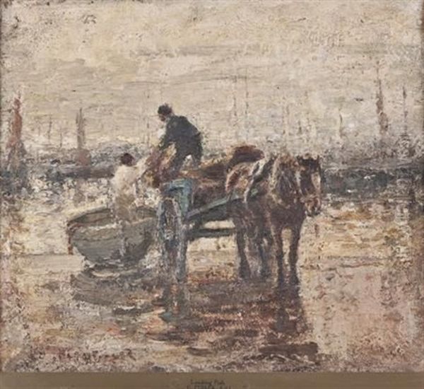 Loading The Catch Oil Painting by Harry Fidler