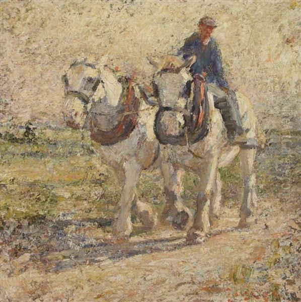 Homeward Oil Painting by Harry Fidler