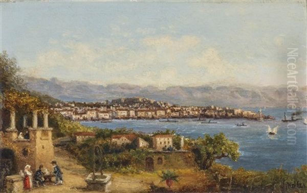 Triest Oil Painting by Bernhard H. Fiedler