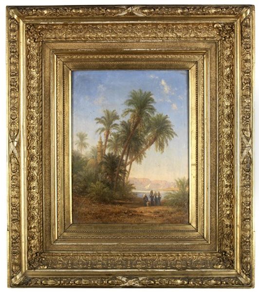 Orientalische Kustenlandschaft Oil Painting by Bernhard H. Fiedler