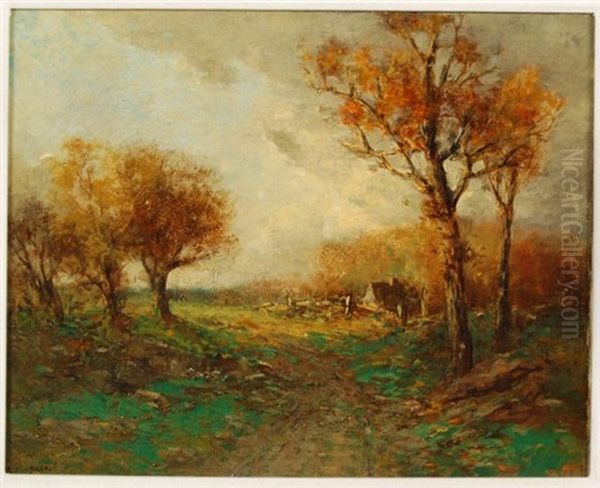 Untitled (autumn Landscape) Oil Painting by Edward Loyal Field