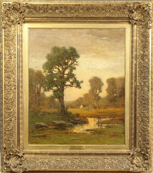 Golden Autumn Oil Painting by Edward Loyal Field