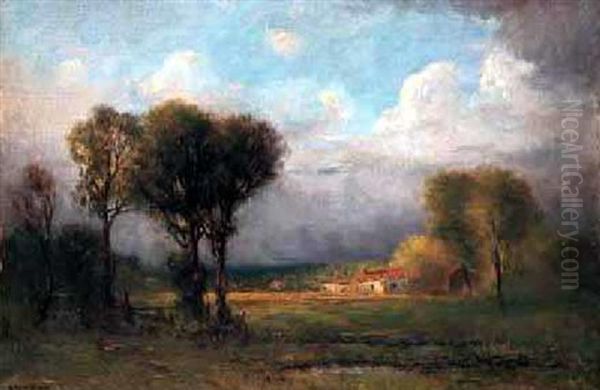 Edge Of The Village Oil Painting by Edward Loyal Field