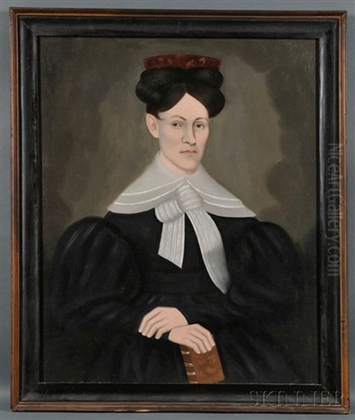 Portrait Of Mrs. E.a. Seymour Of Colebrook River, Connecticut Oil Painting by Erastus Salisbury Field