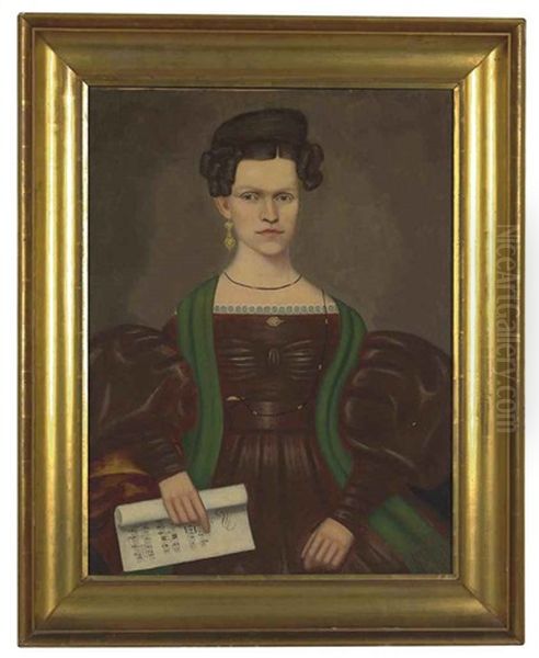 Portrait Of Mrs. Paul Smith Palmer Oil Painting by Erastus Salisbury Field