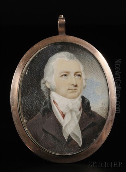 Portrait Miniature Of A Gentleman Oil Painting by Robert Field