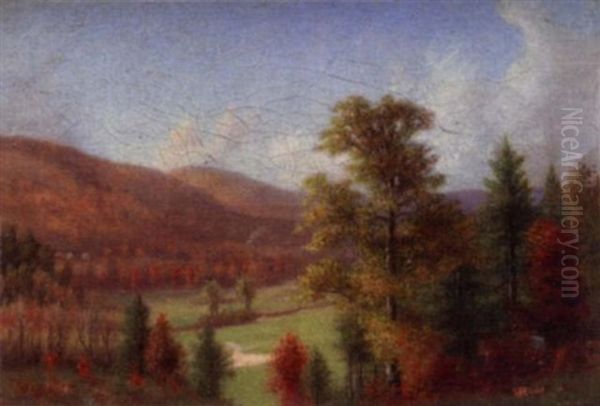 Autumn Landscape Oil Painting by Walter Field