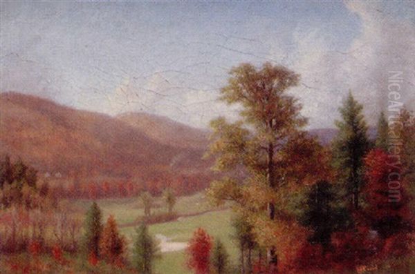 Autumn Landscape Oil Painting by Walter Field