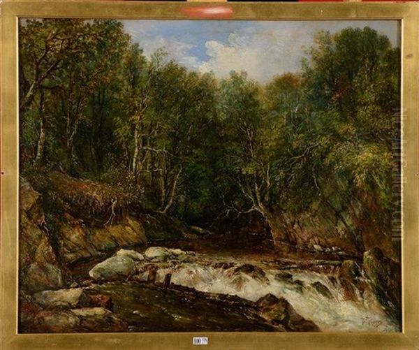 Riviere En Foret Oil Painting by Dionisio Fierros