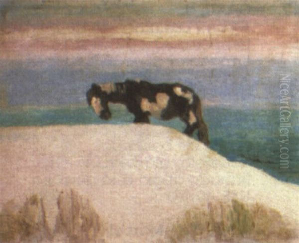 Caballo En Las Dunas Oil Painting by Juan Carlos Figari Castro