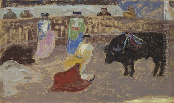 Corrida De Toros Oil Painting by Pedro Figari