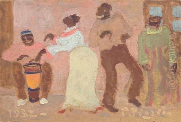 La Coqueta Oil Painting by Pedro Figari